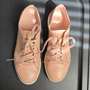 Cole Haan Women's Peach Lace-Up Sneakers